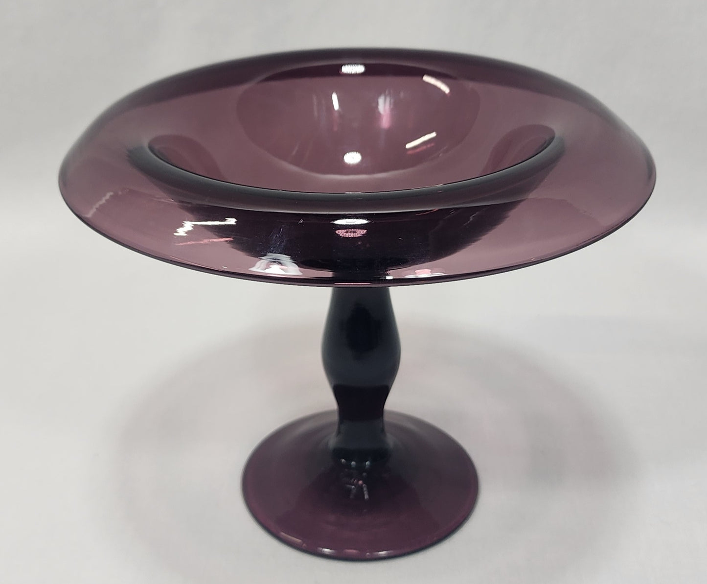 Dark Amethyst Cambridge Compote