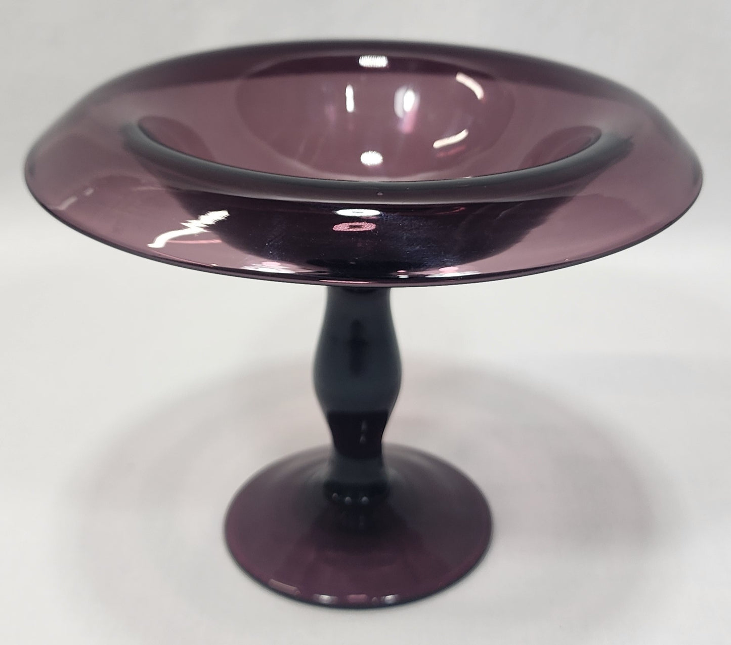 Dark Amethyst Cambridge Compote