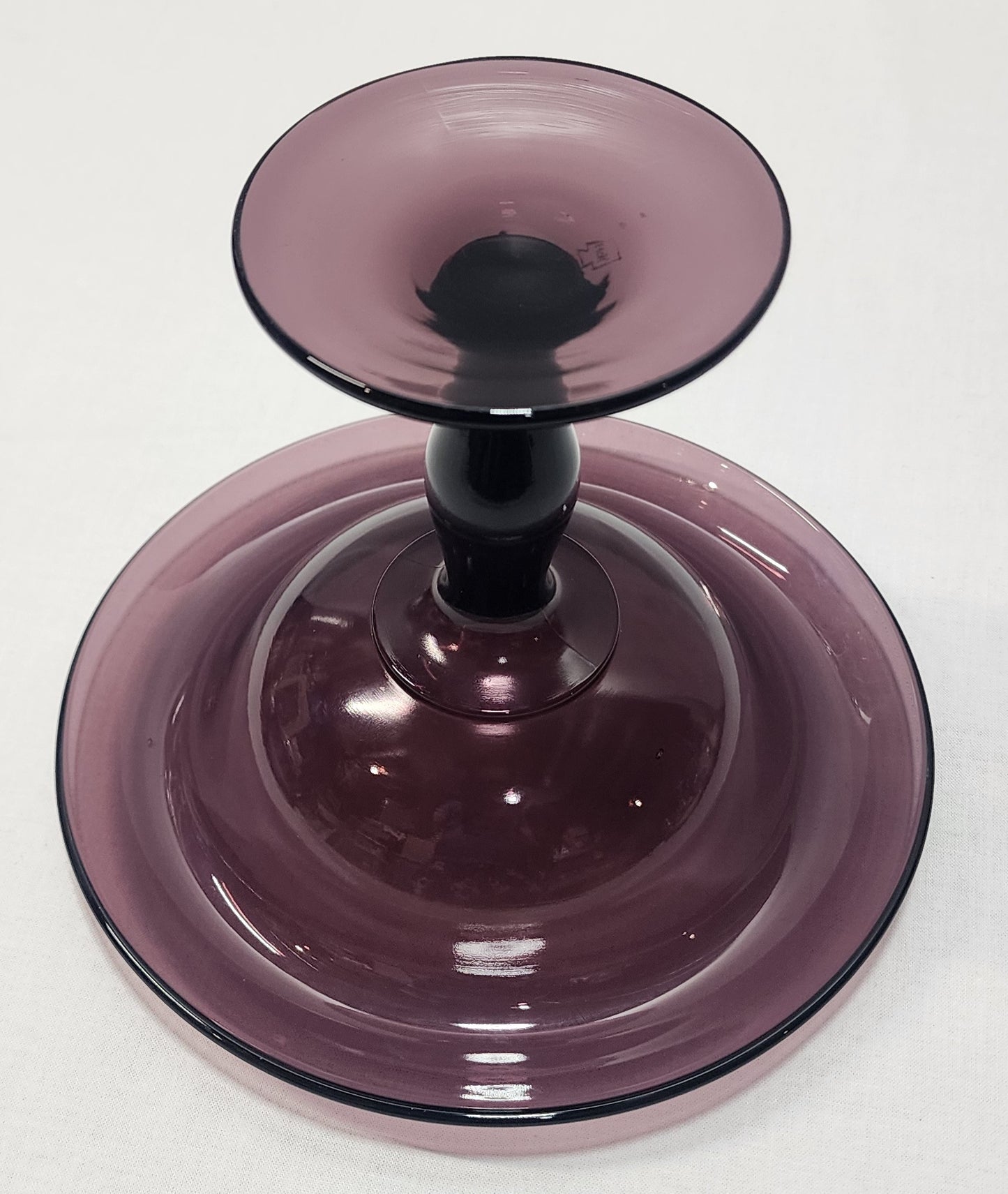 Dark Amethyst Cambridge Compote