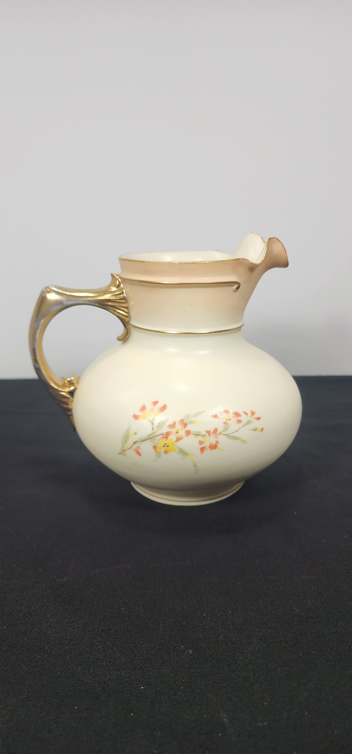 Antique Royal Rudolstat Floral Pitcher