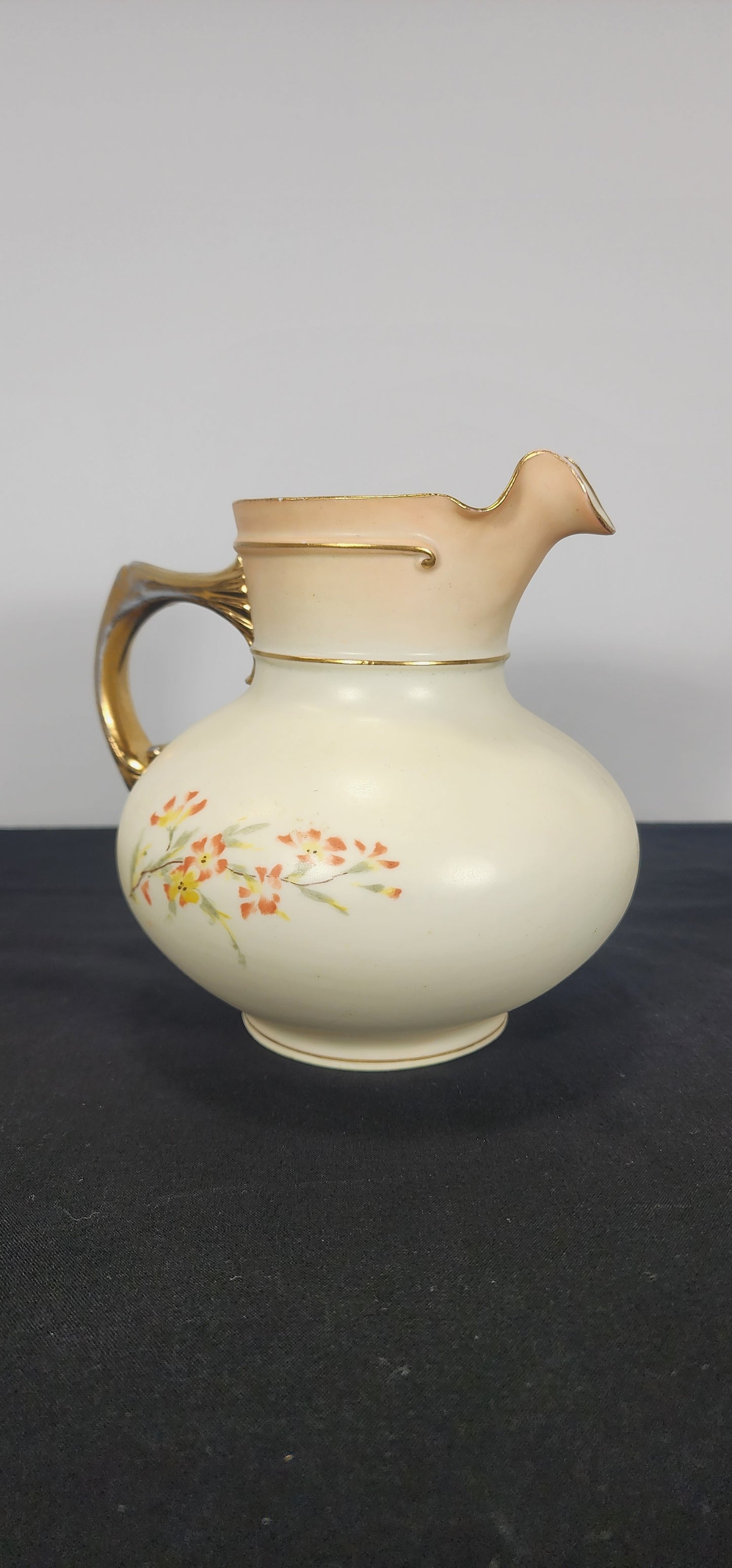 Antique Royal Rudolstat Floral Pitcher